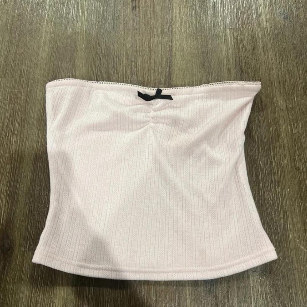 Princess Polly Pink and Black Tube Top